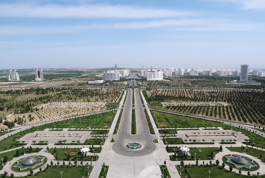 Blick auf Aschgabat, Turkmenistan