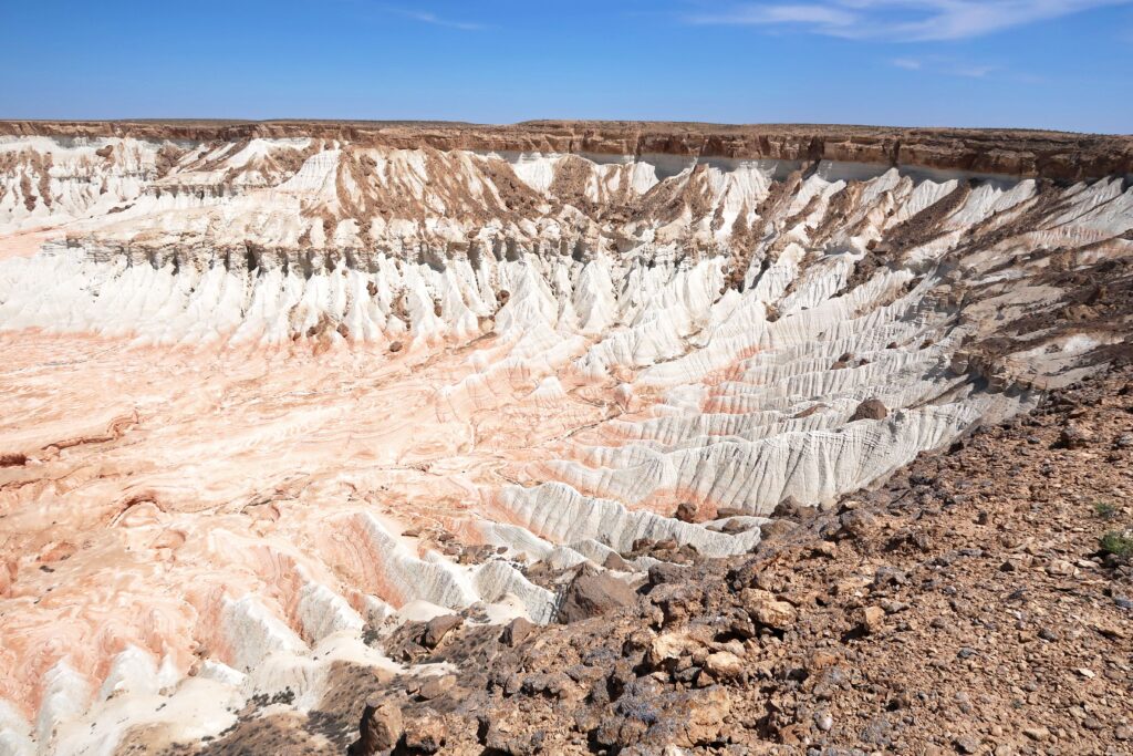 Blick auf die Yangykala-Schlucht