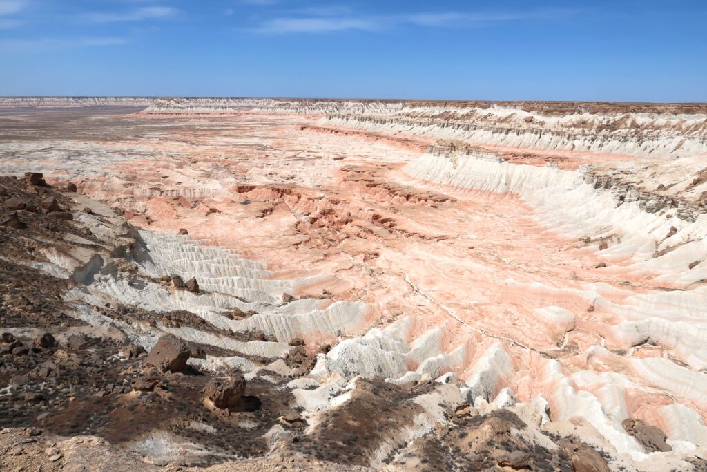 Blick auf die Yangykala-Schlucht
